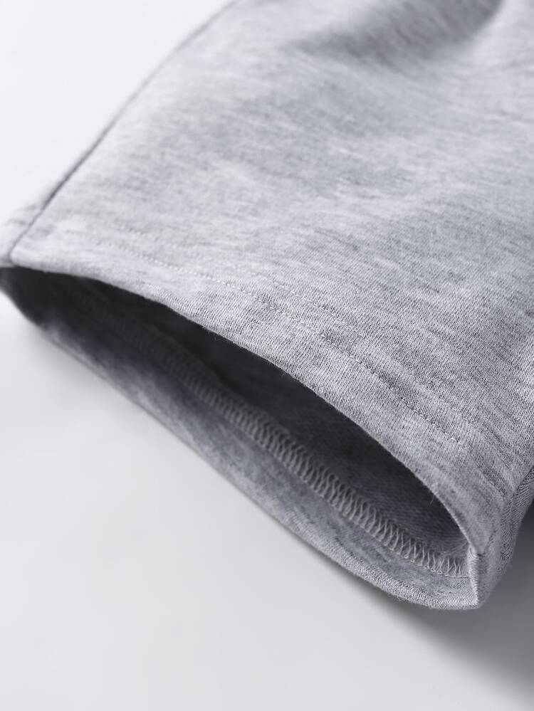 嬰兒3入組標語貼布細節短褲 - 彩色 - 查看 5