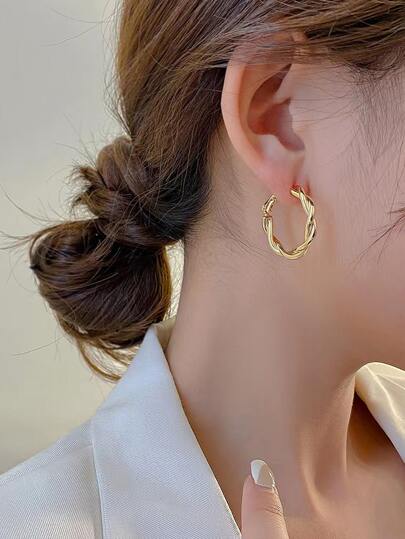 Twist Hoop Earrings