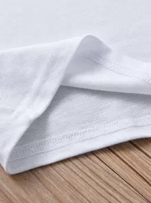 SHEIN 兒童恐龍刺繡短袖polo衫