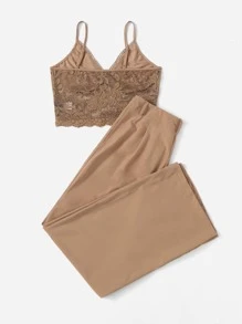 Franclia 蕾絲吊帶上衣和長褲