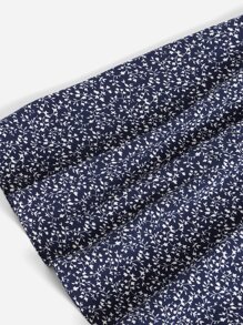 Soleia Plus Allover Plants Cami Dress - Navy Blue - View 4