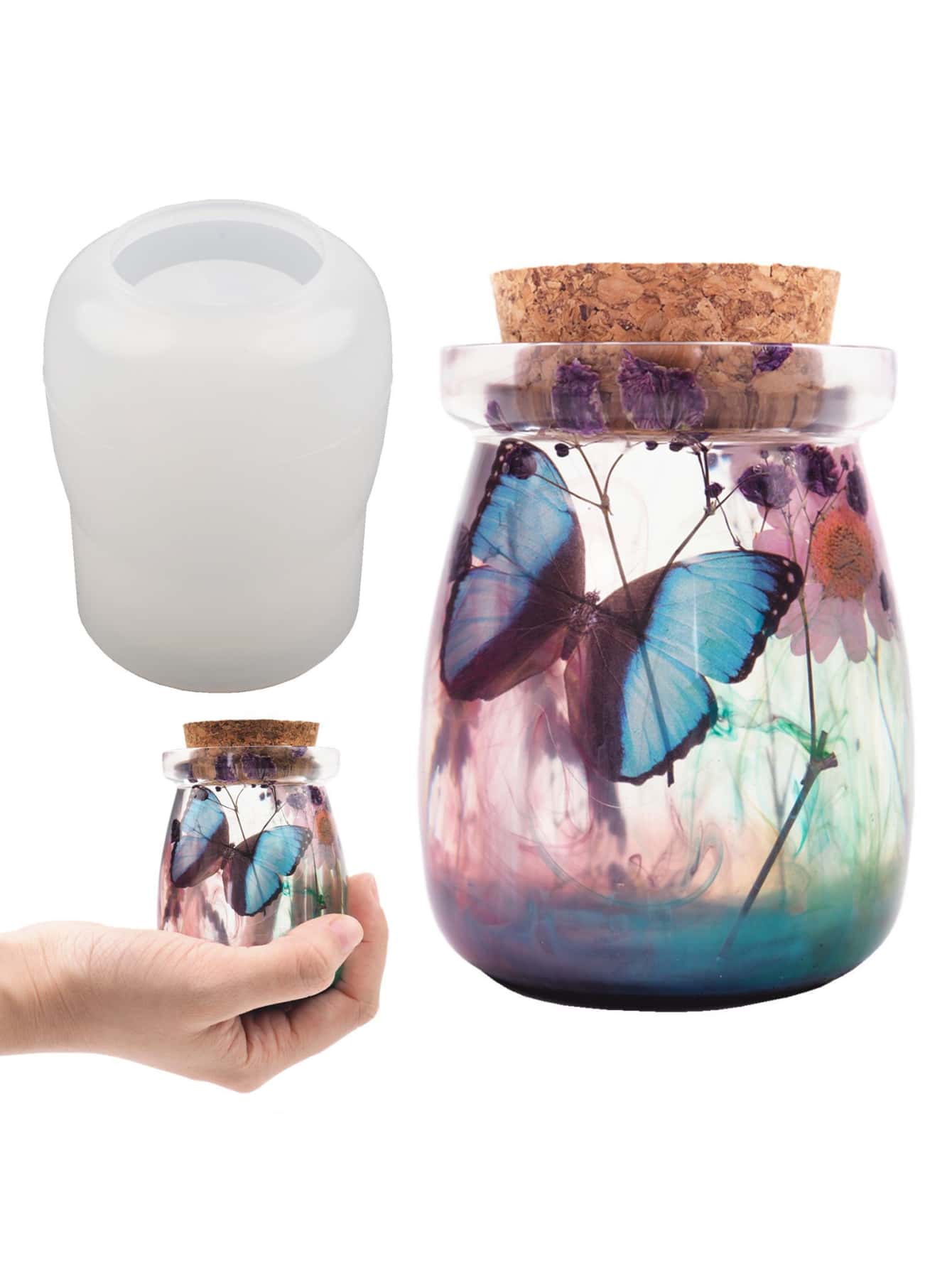 1pc Bottle Design DIY Silicone Mold - White - View 1