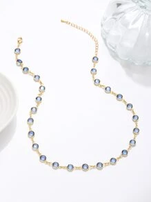 Dây chuyền Trang trí pha lê - Màu xanh lam - Xem 1