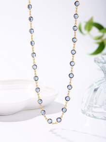 Dây chuyền Trang trí pha lê - Màu xanh lam - Xem 2