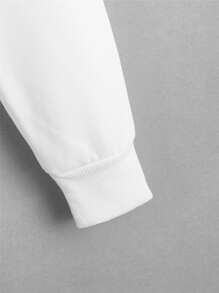 INAWLY Heart Graphic Drawstring Thermal Lined Crop Sweatshirt Graduation,Back To School Outfits,Graduation,Teacher Outfits For Women,Back To School Pullover Fall Outfit