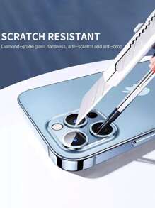 3pcs Screen Tempered Film & 3pcs Camera Lens Protective Film Compatible With iPhone 15/15Pro/15Plus/15Promax - Clear - View 5