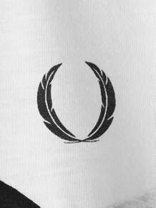 SHEIN Boys Colourblock & Letter Graphic Tee - Multicolor - View 3