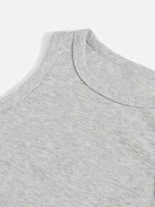 SHEIN Privé Plus Tie Front Bodycon Dress - Light Grey - View 4