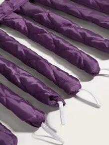 Snap-On Slouchy No Heat Curling Iron Eight-Claw Big Wave Curling Iron Sleeping Curls Easy Styling Hairdressing Tool One Purple - Purple - View 4