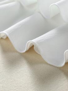 SHEIN Young Girl Fresh Ruffled Layered Skirt, Cute & Easy To Match, Comfortable For Spring/Summer Daily Wear, Outdoor Activities, Campus Outfit - White - View 3