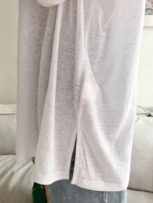 DAZY Áo thun nữ Slogan Giải trí - trắng - Xem 6