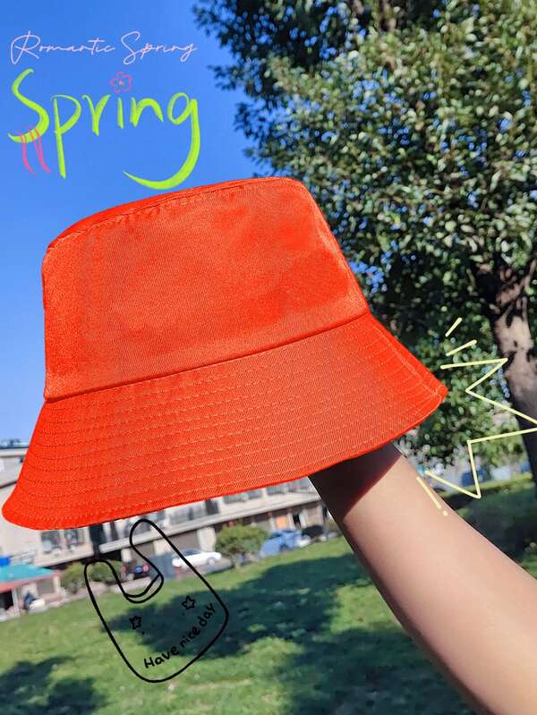 Solid Bucket Hat SHEIN USA