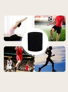 1件素色透氣腕托 - 黑色 - 查看 4