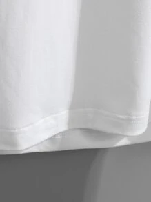 Manfinity Homme 男士標語和人物圖案T恤 - 白色 - 查看 6