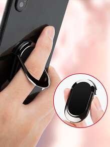 Giá đỡ nhẫn điện thoại di động hình bầu dục - màu đen - Xem 4