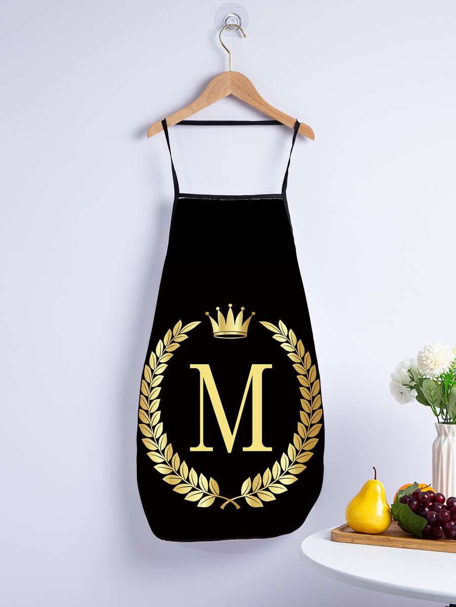Letter Graphic Apron - Multicolor - View 1