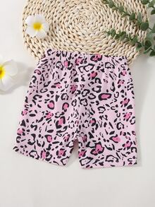 Toddler Girl Leggings Tất cả trên in Giải trí - Hồng - Xem 2