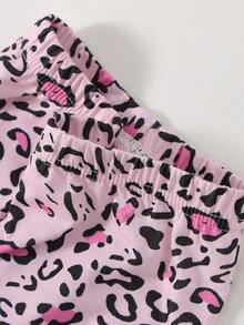 Toddler Girl Leggings Tất cả trên in Giải trí - Hồng - Xem 3