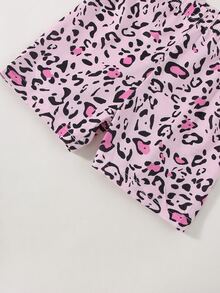 Toddler Girl Leggings Tất cả trên in Giải trí - Hồng - Xem 4