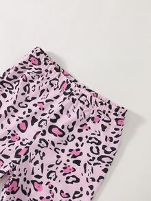 Toddler Girl Leggings Tất cả trên in Giải trí - Hồng - Xem 5