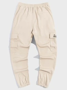 Manfinity VCAY Men Slogan Graphic Cargo Pants