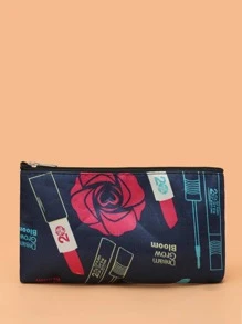 Cosmetic Print Makeup Bag - Multicolor - View 1