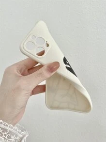 Funda para móvil con dibujos animados chica - Blanco y Negro - Ver 2