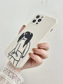 Funda para móvil con dibujos animados chica - Blanco y Negro - Ver 4