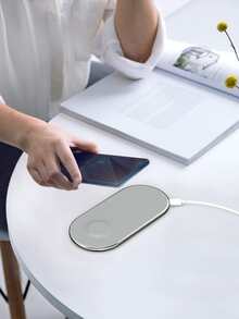 15W Cargador inalámbrico 3 en 1 - Gris Claro - Ver 4