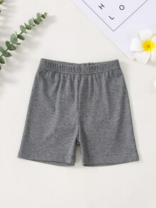 Toddler Girls 3pcs Rib-knit Cycling Shorts - Multicolor - View 5