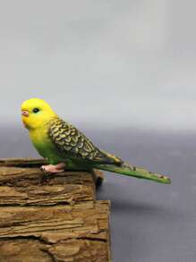 1入組鸚鵡形狀藝術擺件 - 彩色 - 查看 2