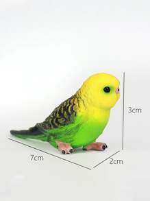 1入組鸚鵡形狀藝術擺件 - 彩色 - 查看 4