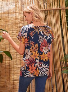 EMERY ROSE Áo sơ mi nữ Nhiệt đới Boho - Nhiều màu - Xem 2