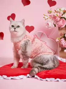 PETSIN Valentine's Day Rose Print Pet Tank - Multicolor - View 1