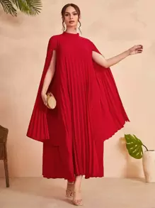 Modelyn 小立領斗篷袖洋裝