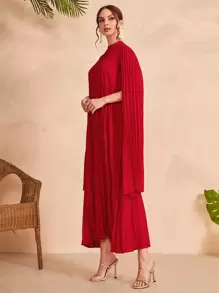 Modelyn 小立領斗篷袖洋裝