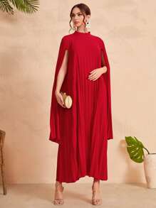 Modelyn 小立領斗篷袖洋裝