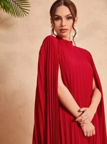 Modelyn 小立領斗篷袖洋裝