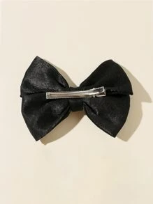 Bow Knot Hair Clip - Black - View 3
