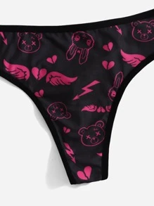 ROMWE Anime Women Panties Kartun - MultiWarna - View 3