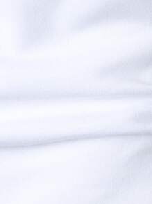 Manfinity Homme 男用條紋拼色 Polo 衫 紐曼領休閒 Polo 衫 老公用 - 藍白色 - 查看 4