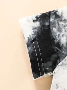 Bộ thời trang bé trai Cà vạt nhuộm Giải trí - màu đen - Xem 5