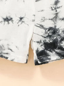 Bộ thời trang bé trai Cà vạt nhuộm Giải trí - màu đen - Xem 6