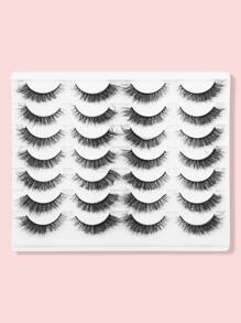 14 cặp lông mi giả mắt mèo - màu đen - Xem 1