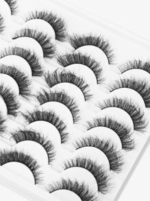 14 cặp lông mi giả mắt mèo - màu đen - Xem 2