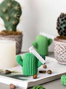1入組仙人掌形狀DIY矽膠蠟燭模具 - 白色 - 查看 5
