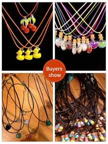 10pcs Random Color Polyamide DIY Necklace Rope,Simple Necklace Rope For DIY Lovers - Multicolor - View 3