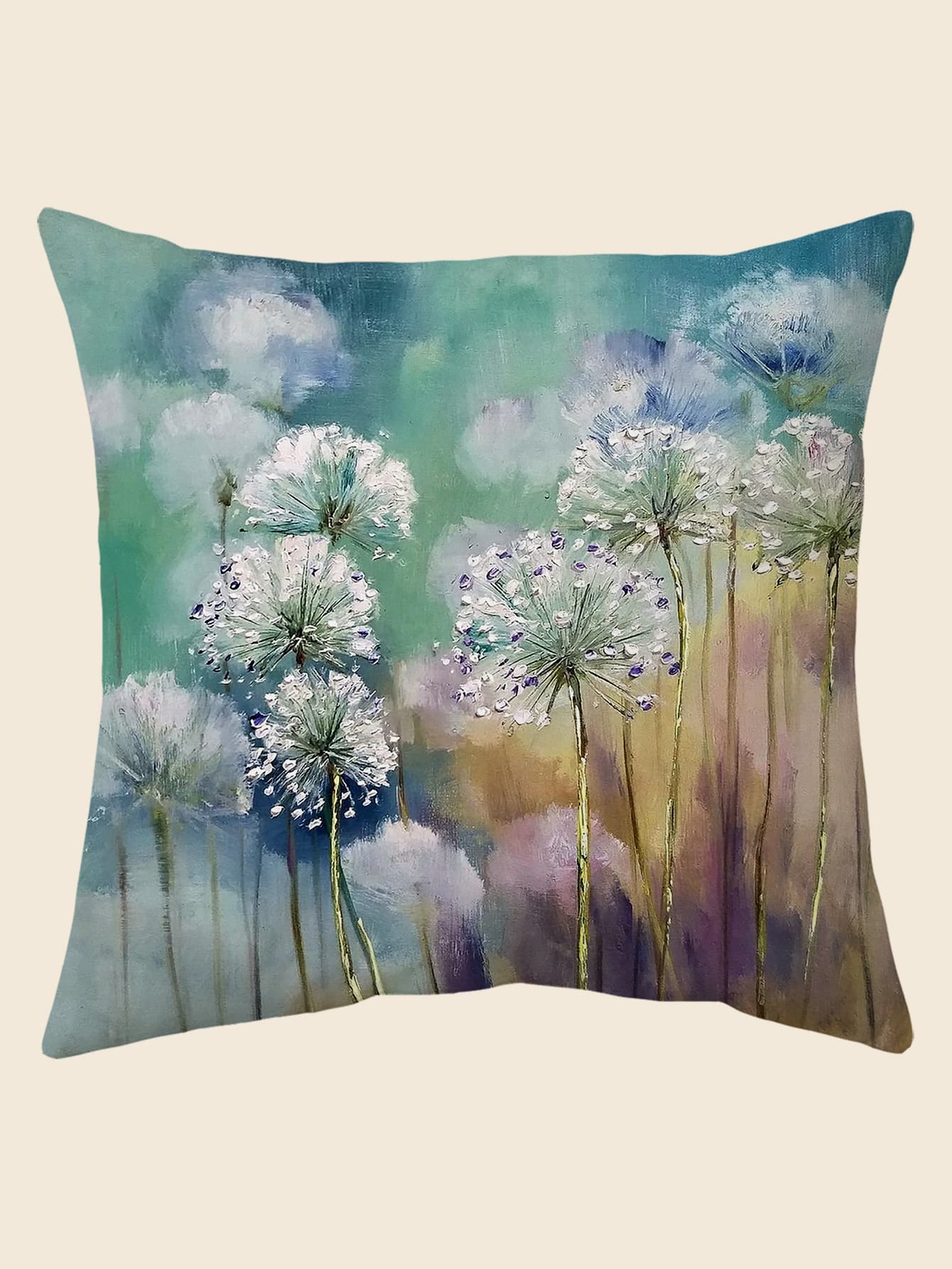 Dandelion Print Cushion Cover Without Filler for Sale Australia New