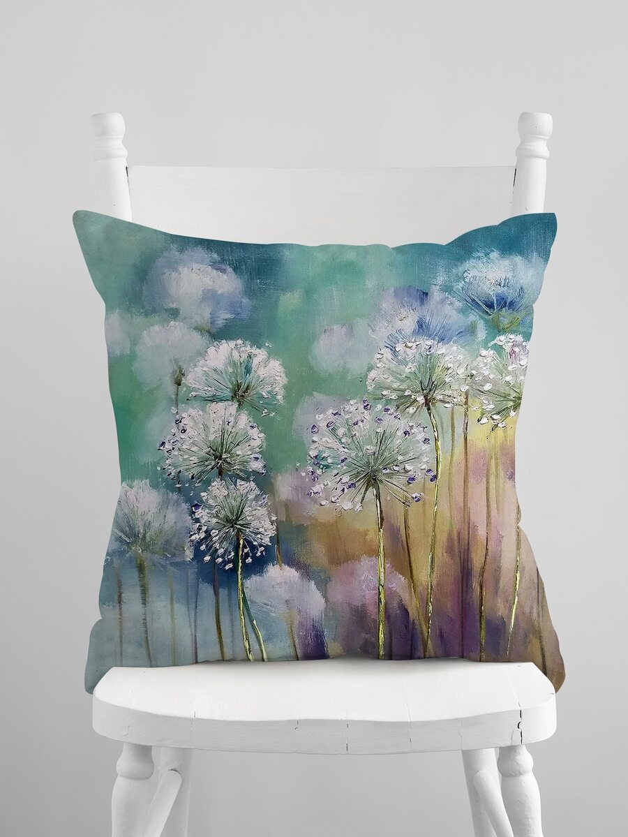 Dandelion Print Cushion Cover Without Filler for Sale Australia New
