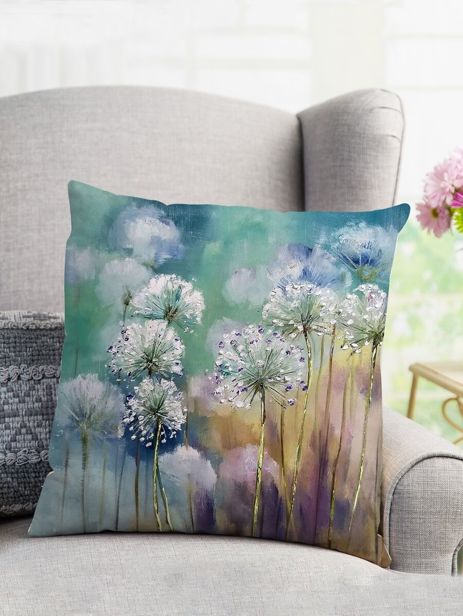 Dandelion Print Cushion Cover Without Filler for Sale Australia New